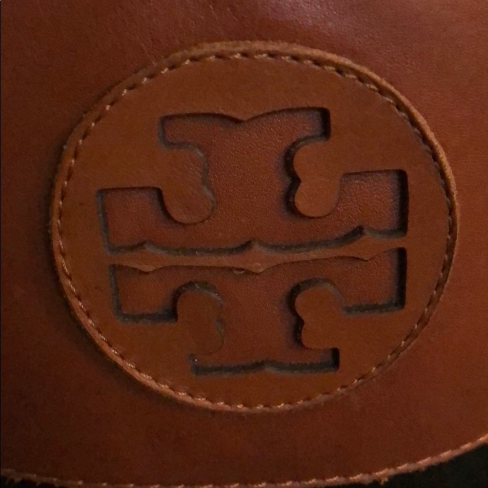 Tory Burch rain boots brown/black size 7 - Picture 6 of 8